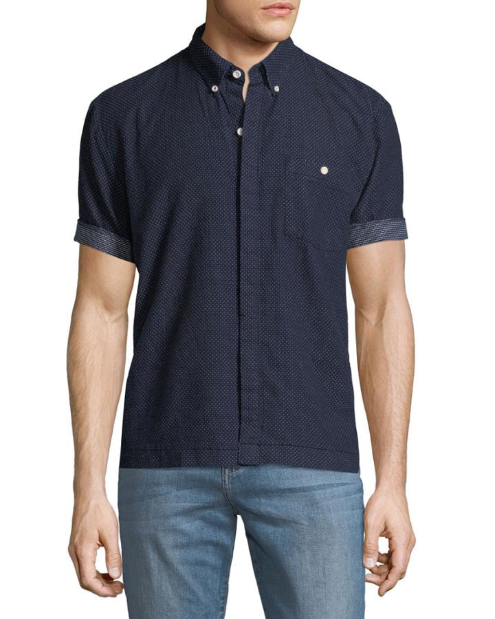 Men's Harvey League Short-sleeve Denim