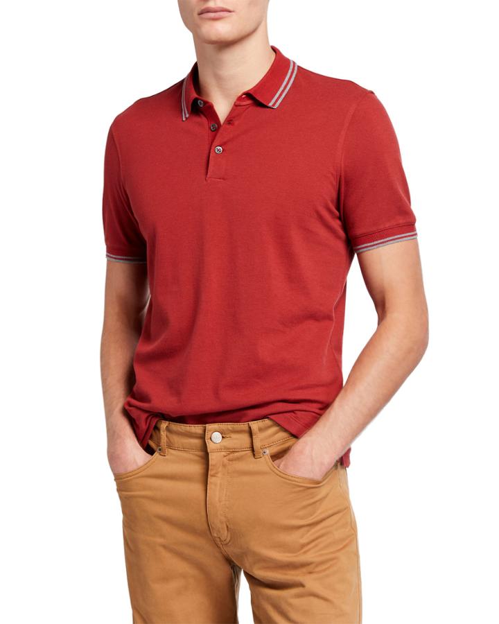 Men's Cotton Pique Slim Polo