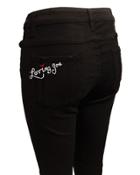 Stacey Loving You Embroidered Bell-bottom Jeans