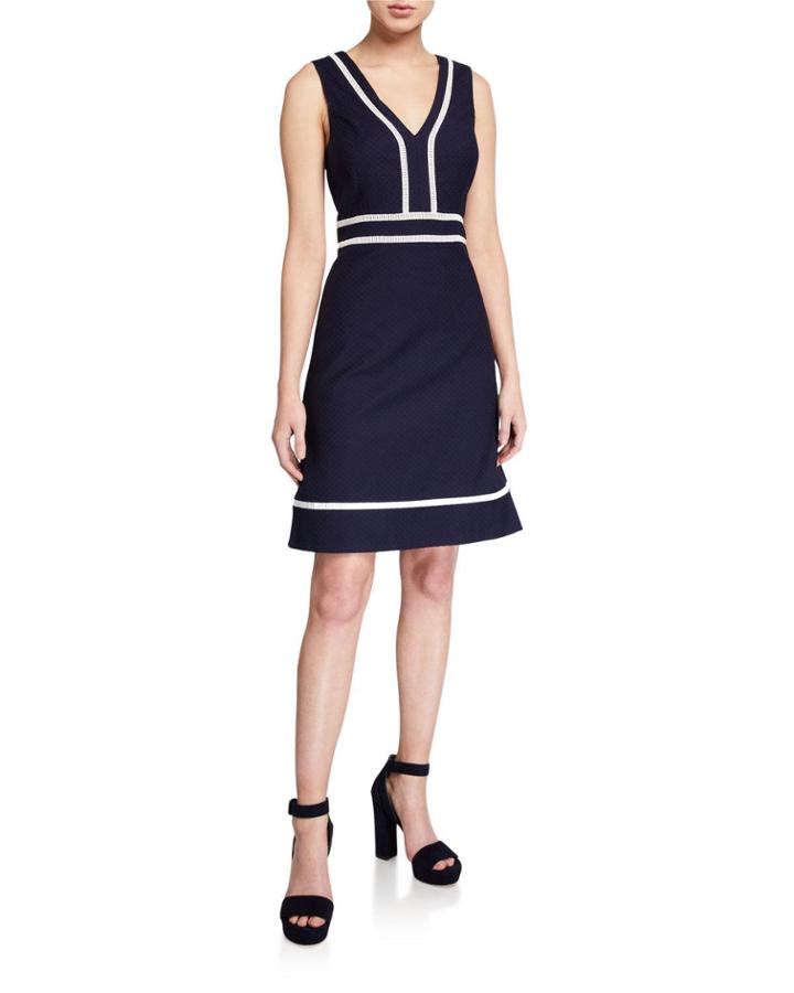 Jacquard A-line Dress