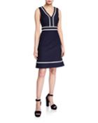 Jacquard A-line Dress