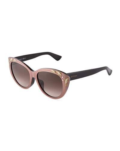 Embellished Plastic Cat-eye
