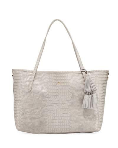 Philo Crocodile-embossed Tote Bag