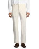 Benn Standard-fit Stretch Cotton/silk Pants