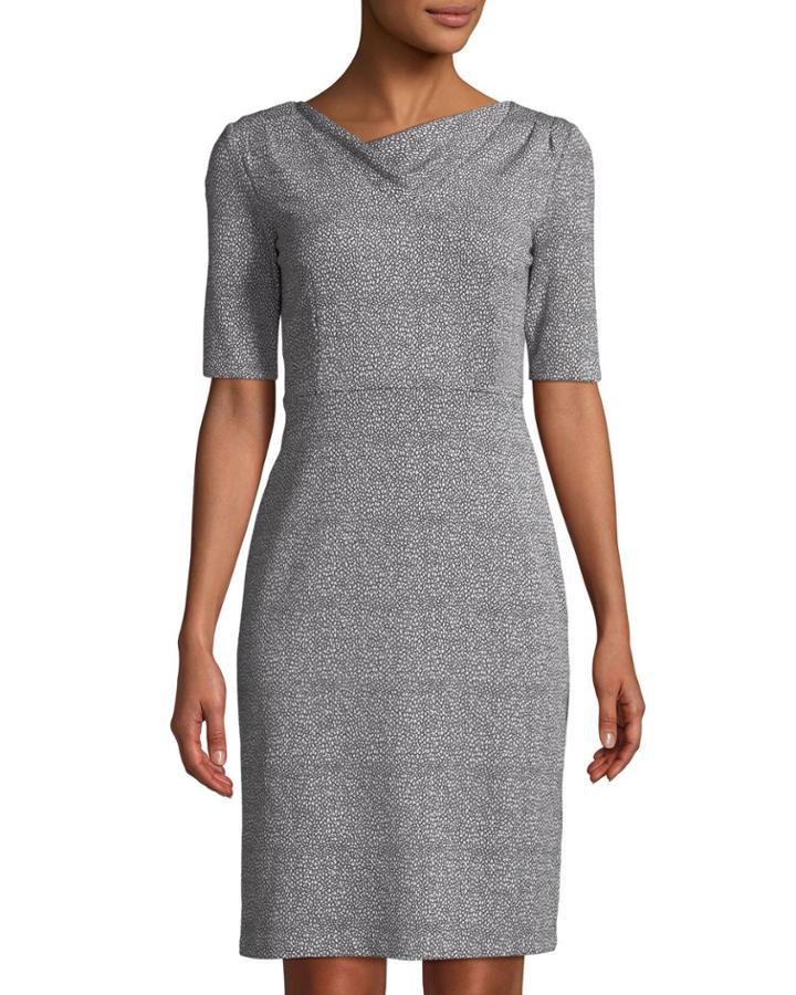 Cowl-neck Two-tone