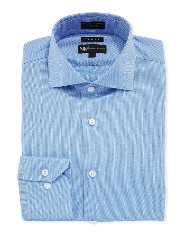 Men's Trim-fit Non-iron Oxford