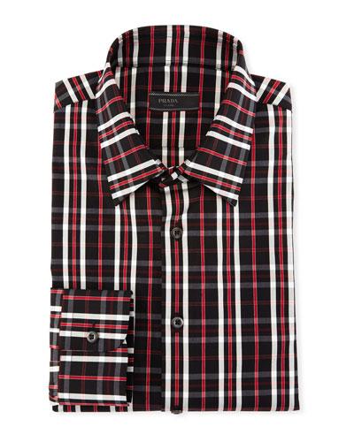 Plaid Cotton-blend Dress