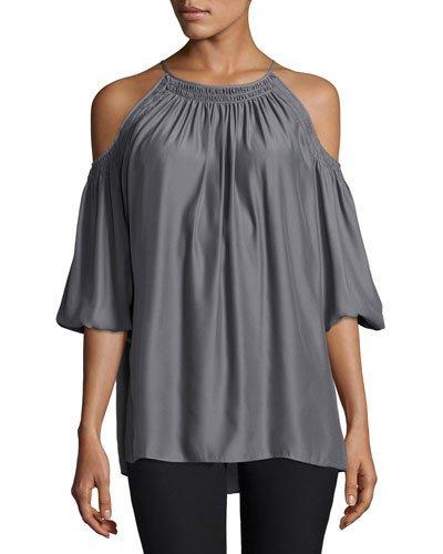 Relaxed Cold-shoulder Blouse