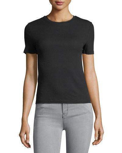 Double Take Ribbed Crewneck Tee