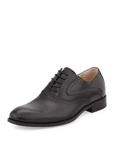 Eddy Perforated Oxford, Black