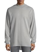 Men's Long-sleeve Mesh High-low T-shirt