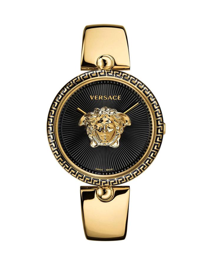 39mm Palazzo Empire Bangle Watch, Black/gold