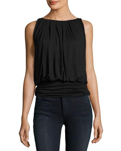 Banded-hem Jersey Tank