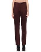 Flat-front Straight-leg Trouser