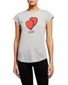 Skinny Heart Graphic Print
