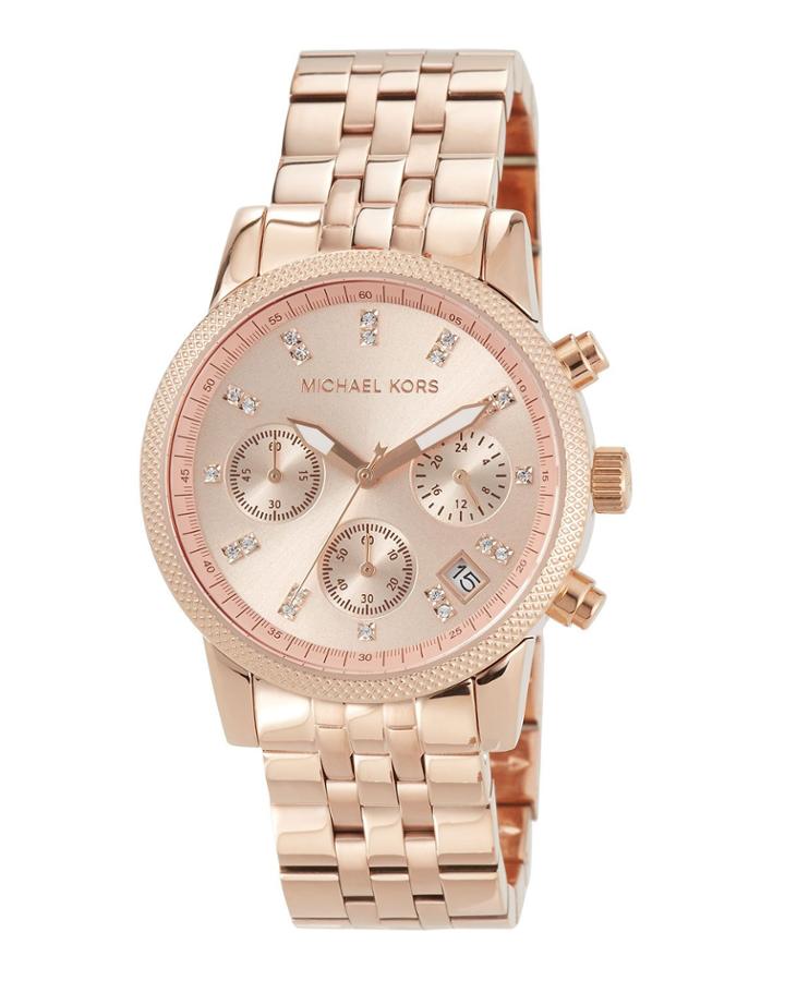 Rose Golden Stainless Steel Ritz Watch