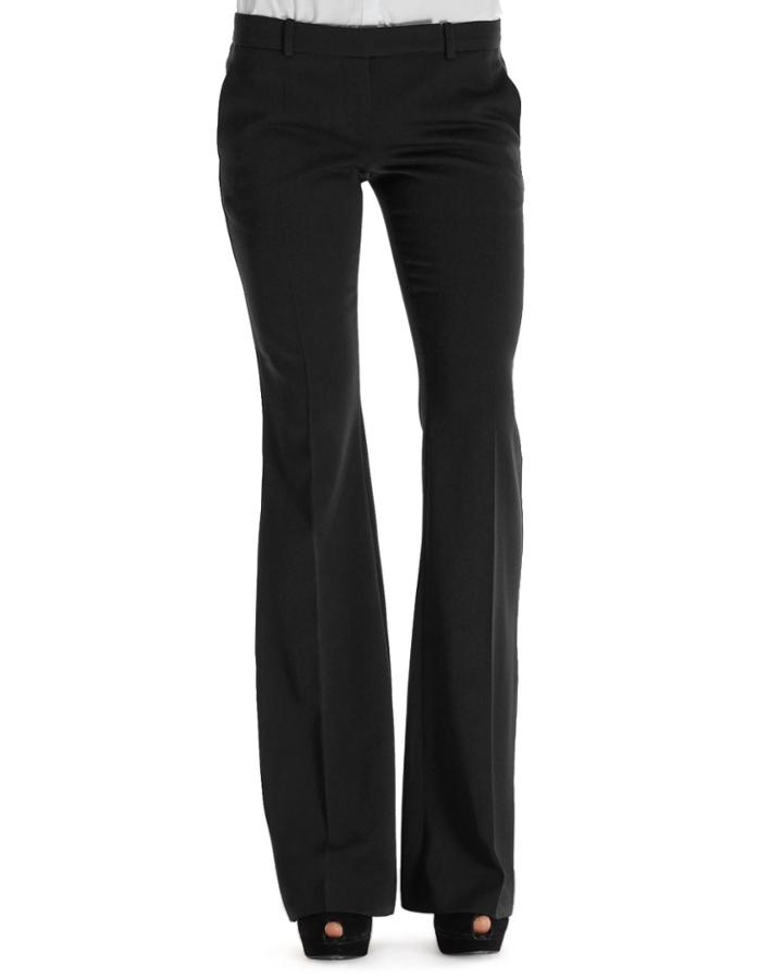 Alexander Mcqueen Flare-leg Tab Pants, Women's, Size: