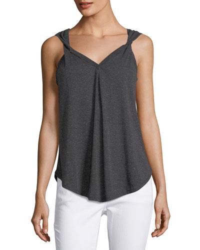 Aerin Twist-strap Heathered Tank