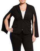 Plus Size Open Sleeve Compression Blazer