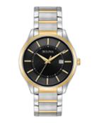 Men's 40mm Classic Watch With Bracelet Strap, Two-tone/black