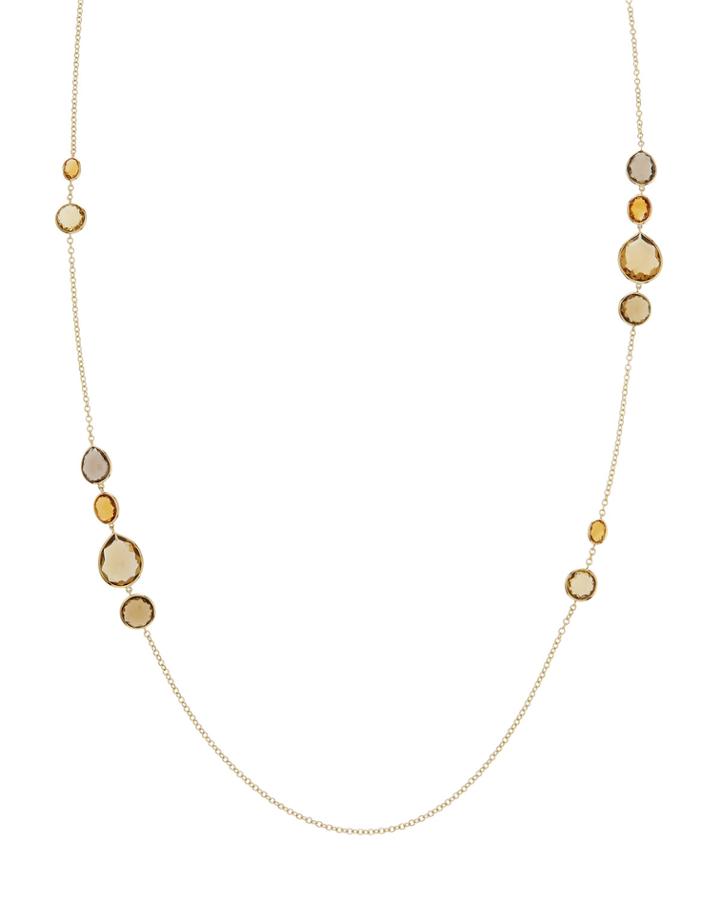 18k Rock Candy Gelato Station Necklace In Toffee