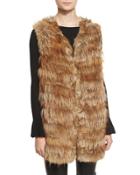 Joss Fox & Rabbit Fur Knit Vest
