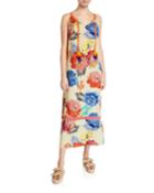 Vanessa Candiced Print Tassel-tie