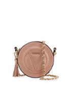 Yuki D Round Leather Crossbody Bag