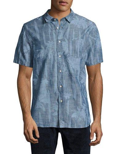 Chambray Floral-print