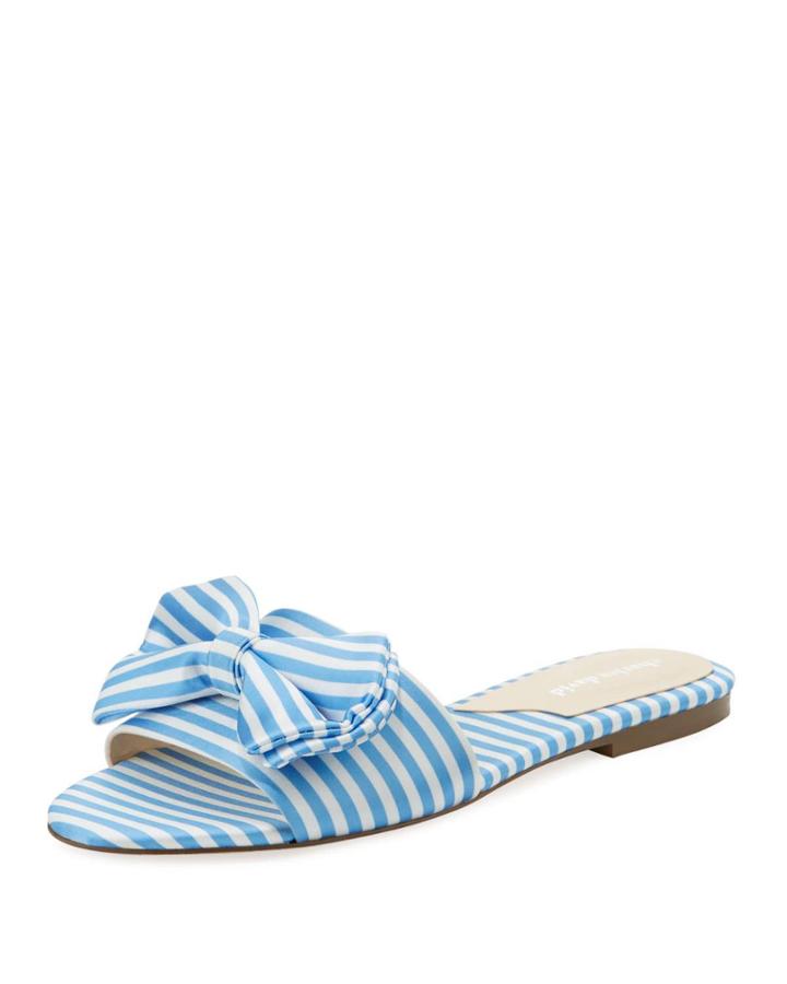 Slipper Canvas Bow Flat