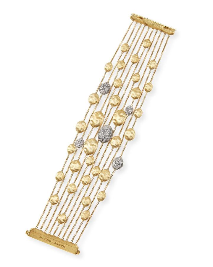 18k Gold Diamond Siviglia Multi-strand Bracelet