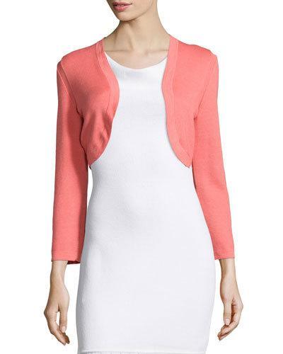 Cropped-sleeve Knit Bolero