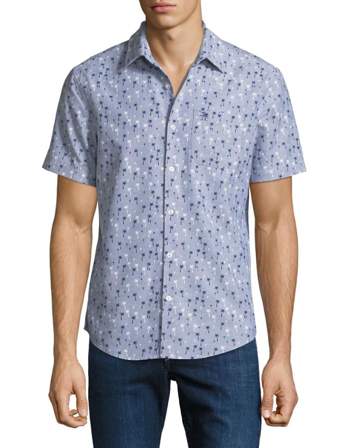 Mini Palm-tree Print Short-sleeve
