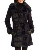 Double-breasted Fur Stroller Jacket