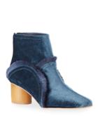 Ingrid Velvet Fringe Ankle Booties