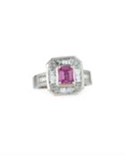 18k Diamond & Sapphire Ring,