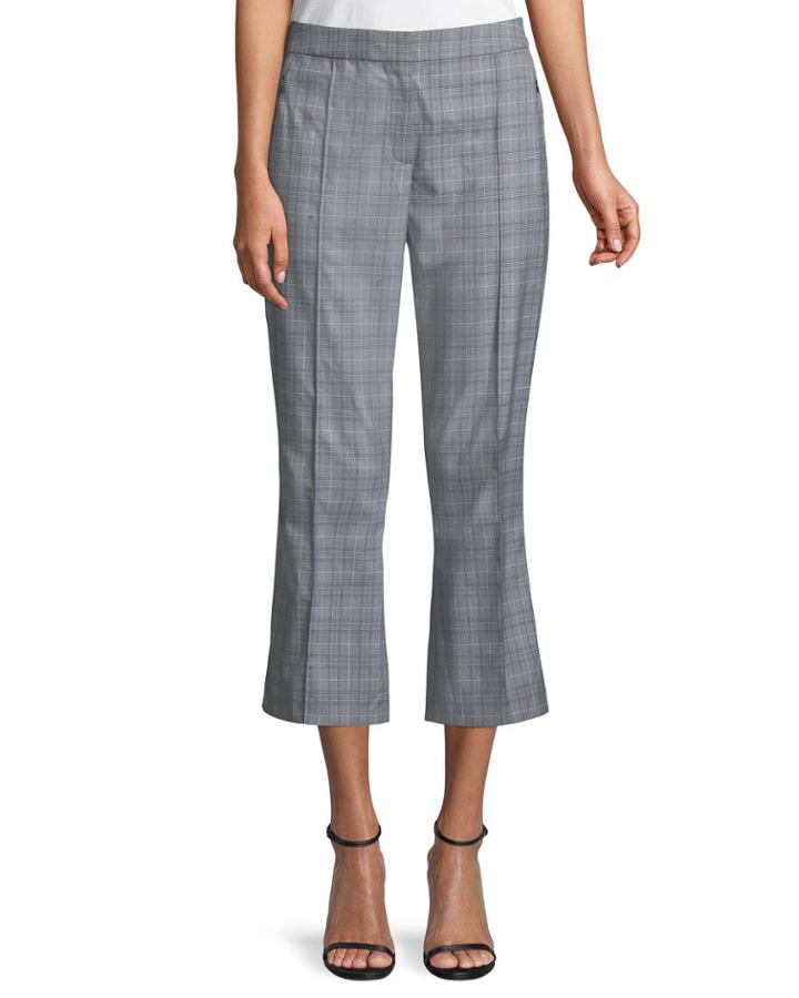 Lisa Glen Plaid Cropped Pants