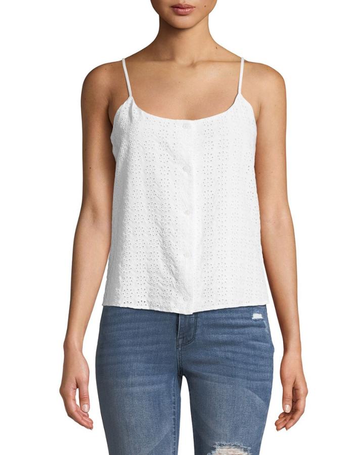 Perrin Silk Eyelet Camisole