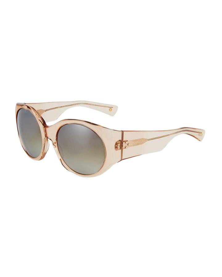 Fleckman Round Transparent Acetate