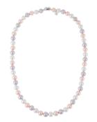 Multihued Pearl-strand Necklace
