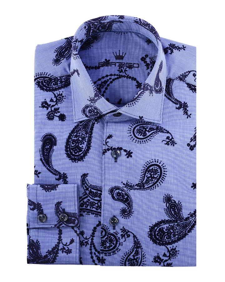 Men's Rondie Long-sleeve Paisley Flock