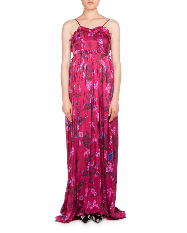 Ruffled Floral-print