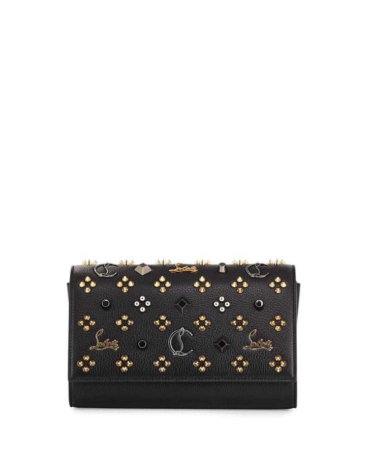 Paloma Fold-over Embellished Clutch Bag