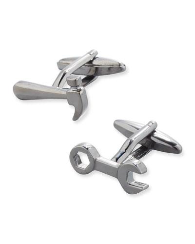 Antiqued Wrench & Hammer Cuff