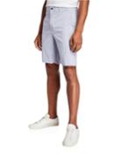 Men's Glen Plaid Flat-front