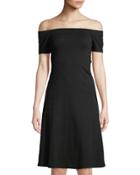 Off-the-shoulder A-line Dress