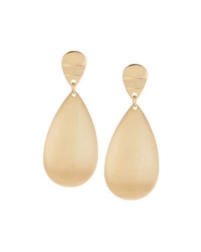 Golden Double-teardrop Earrings