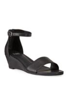 Mara Leather Ankle-strap Wedge