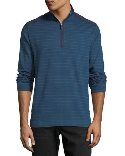 Half-zip Striped