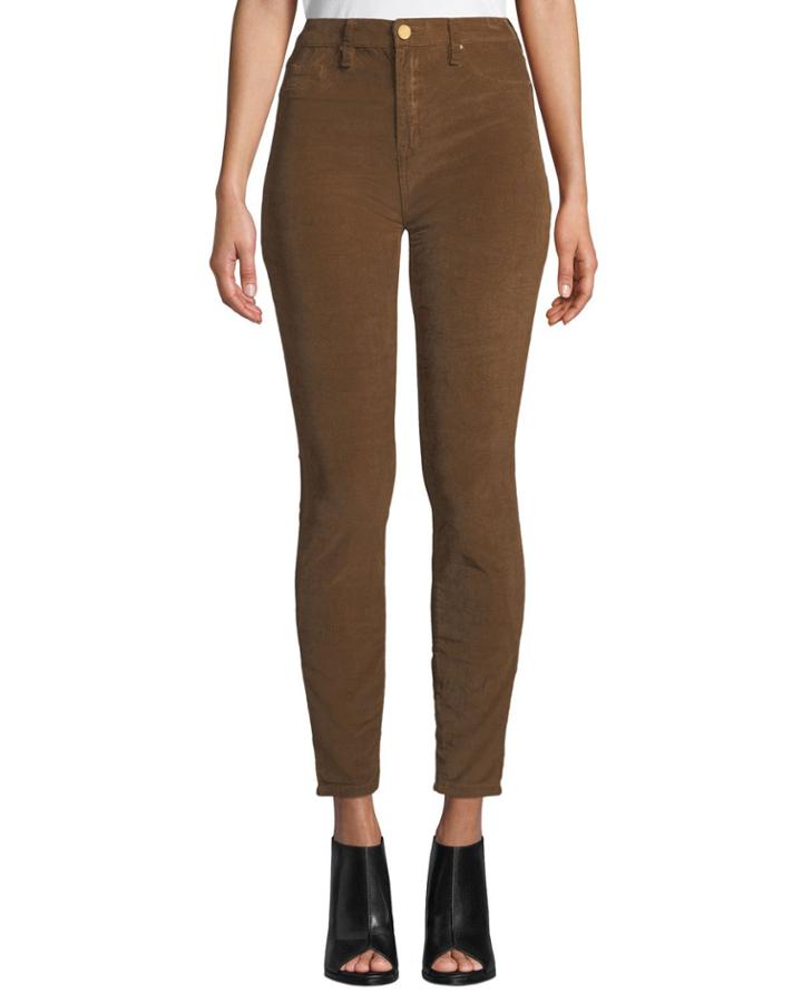 High-rise Skinny Corduroy Pants